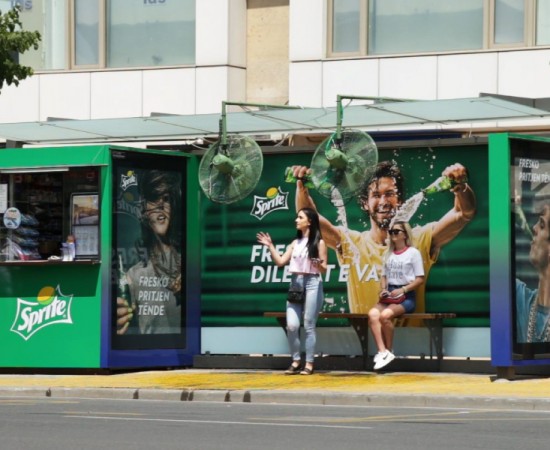 Sprite keeps it cool during Tirana’s blazing heat