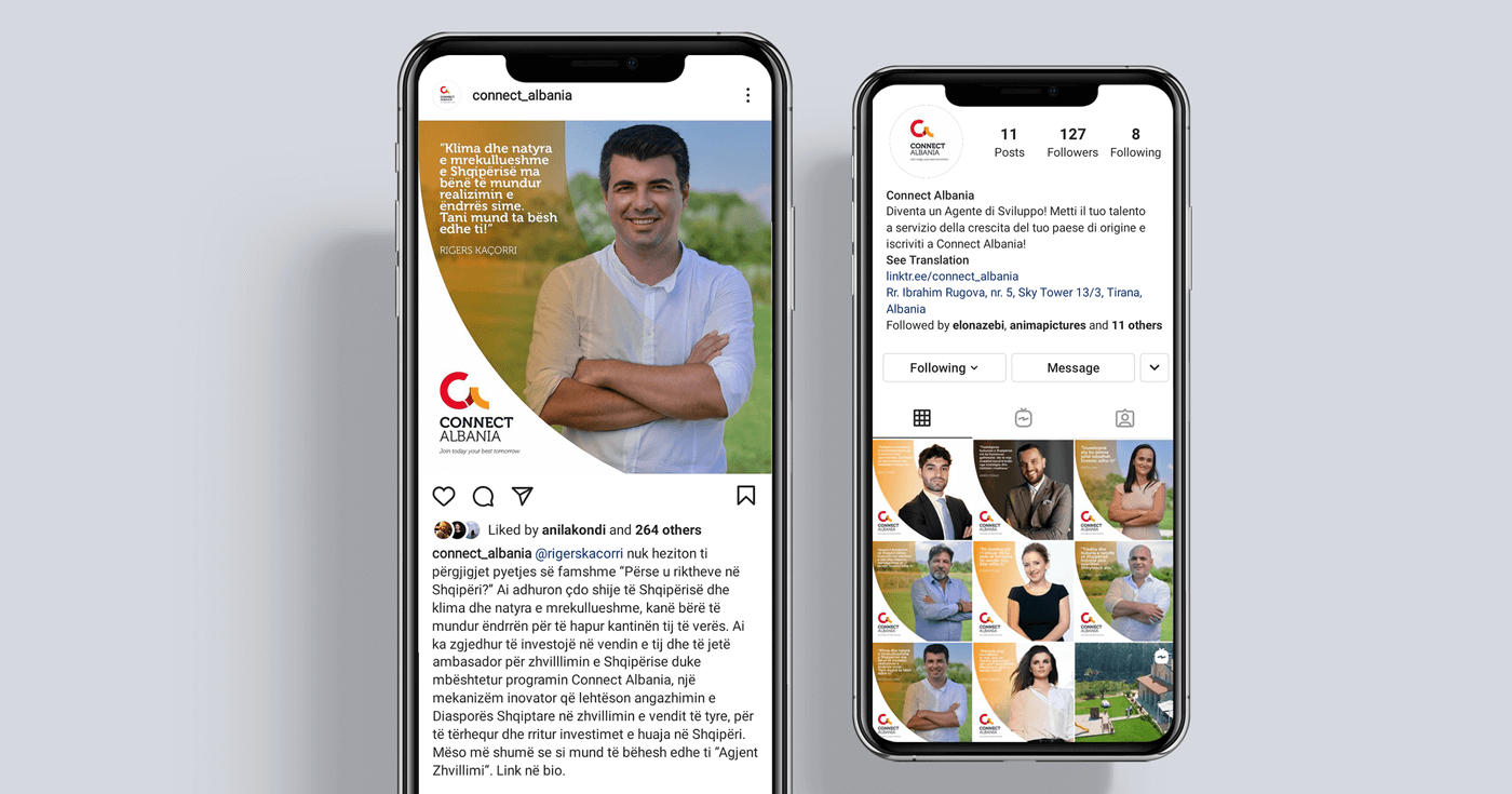 connect albania social media